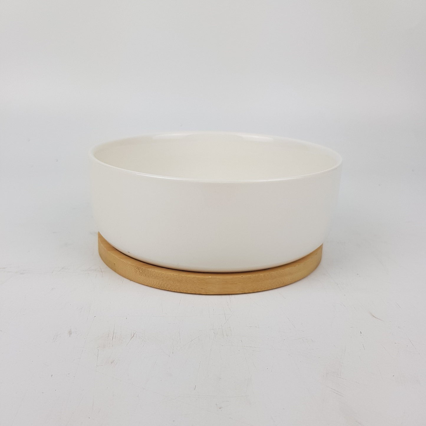 White Clay Vase 16cm (d) x 5.5cm (h)