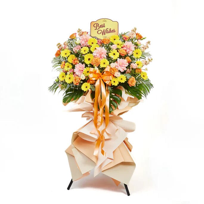 Congratulatory Flower Stand - Gilded Aspirations