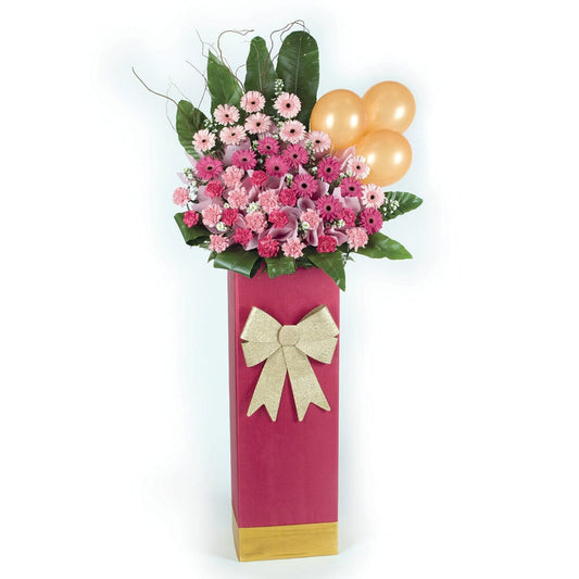 Flaming Fortune - Congratulatory Flower Stand