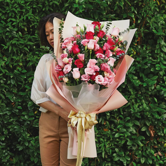 MYPB02 - Pink Sapphires - Giant Flower Bouquet