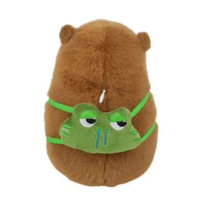 Capybara with Green Bag Plushies