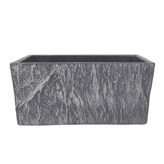 Ceramic Pot C005 - Grey Rectangle (L22cm x W11cm x H10.5cm)