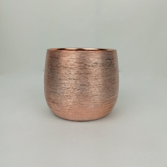 Ceramic Round Vase (Imported) - Rose Gold