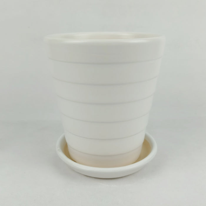 Ceramic Vase XS1002-YB M (Imported) - White