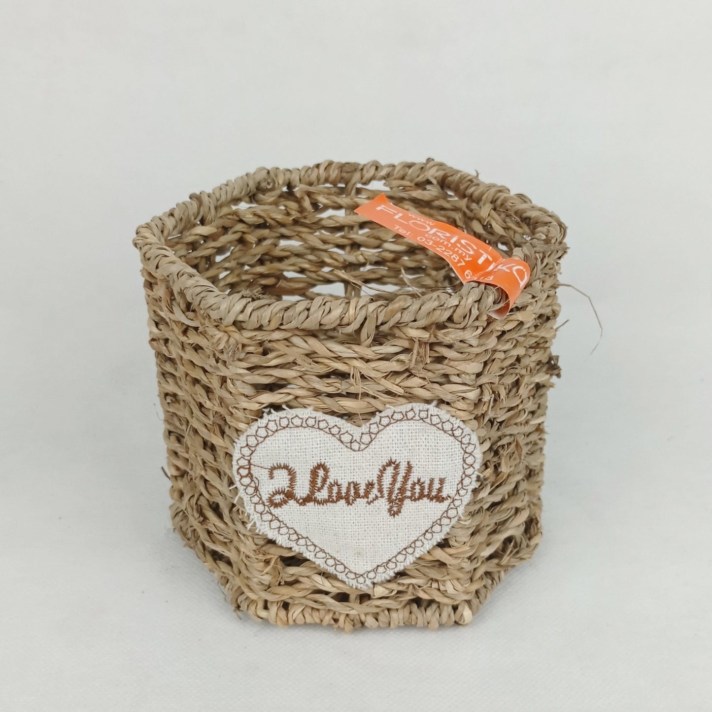 Rattan Hexagon Basket (Imported) - Natural