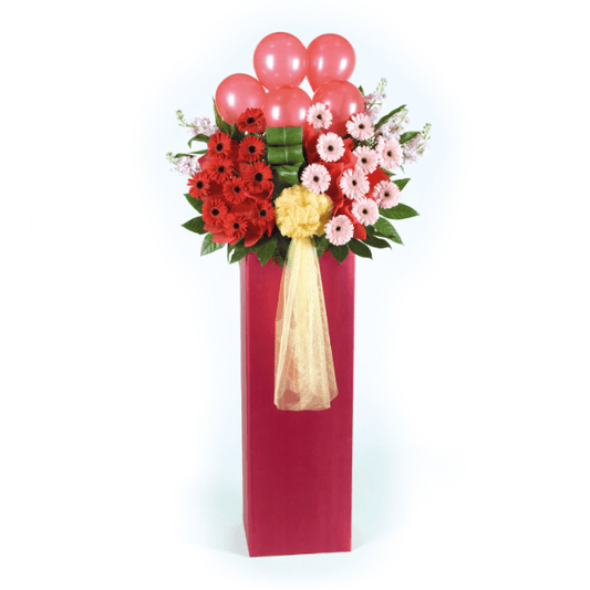 Exuberant Fulfillment - Congratulatory Flower Stand